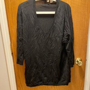 Oversized Black Moth Sweater